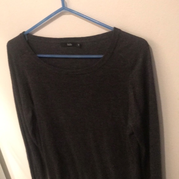 Beautiful ultra soft Marino wool/cashmere blend sweater dark grey - Picture 2 of 4